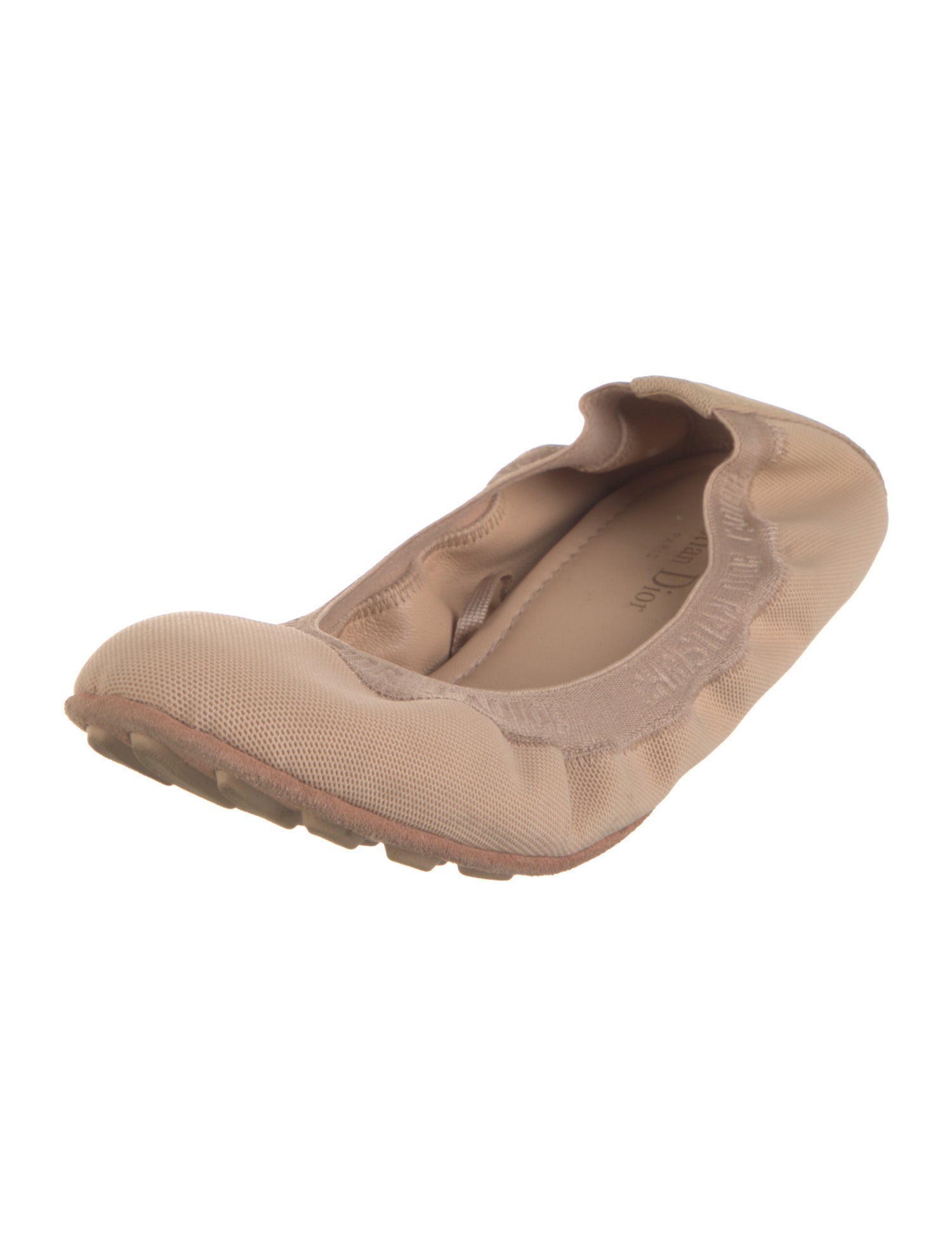 Christian Dior Canvas Ballet Flats